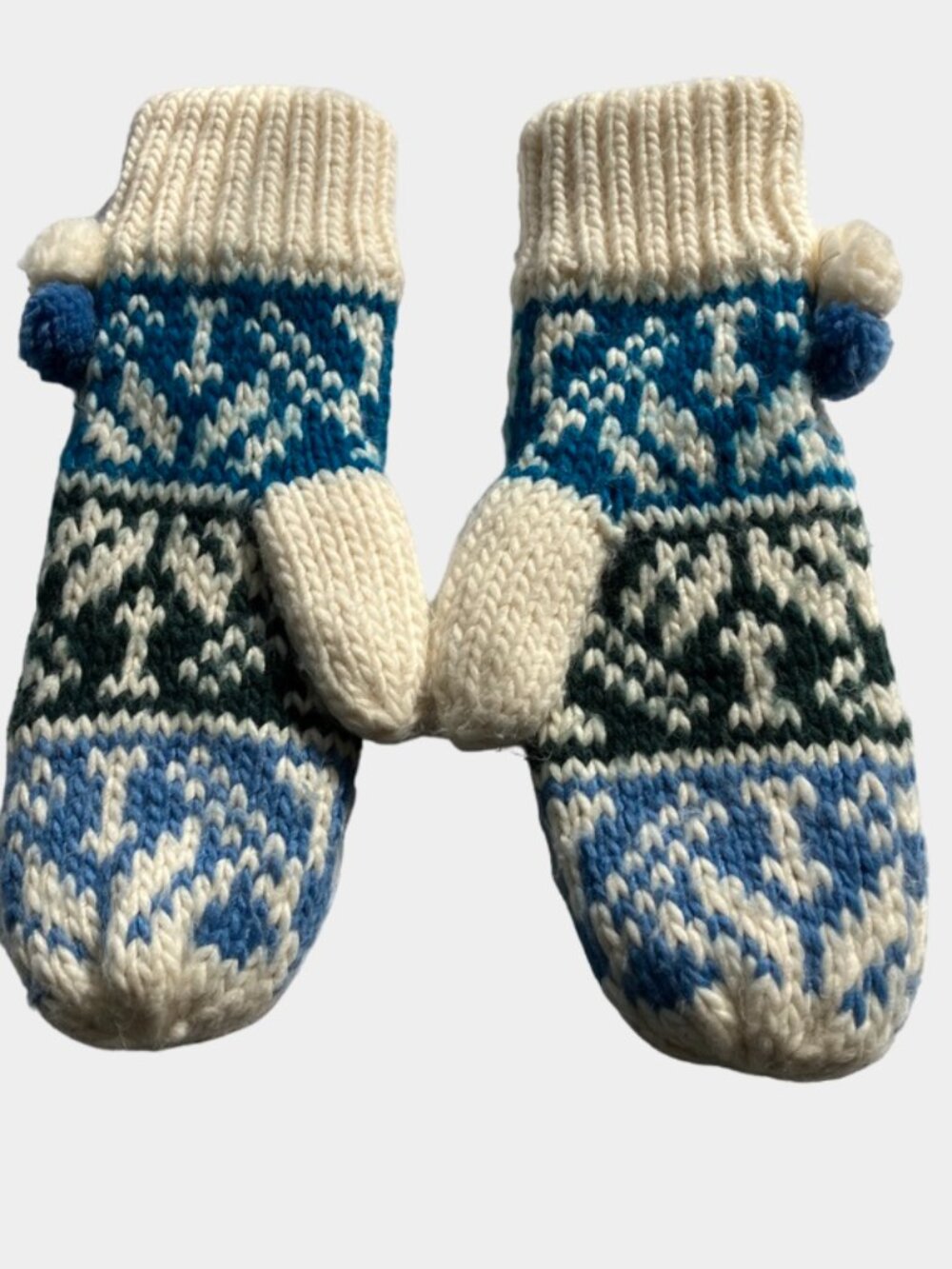 Melrose and Market Mittens fair isle fleece lined gloves